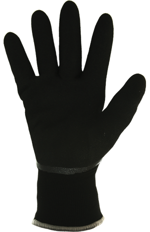 Перчатки утепленные на трикотажной основе с подкладкой из акрила с частичным вспененным нитриловым покрытием, черные ArmProtect W750, р.10 (Азбука Защиты) 4631161388827