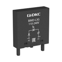Модуль индикации и защиты, LED зеленый+Варистор A1+, 24V AC/DC (DKC) BIMD-LV1G