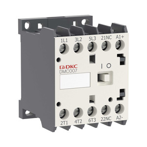 Миниконтактор YON DMC007 7A 3кВт AC3 3P кат. 220В AC 1НО (DKC) DMC007-3C10A230