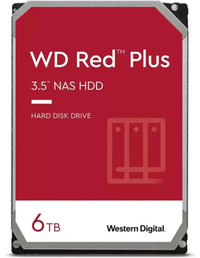 Жесткий диск 6TB Red Plus 3.5'', SATAIII, 5400 об/мин, 256 МБ (Western Digital) WD60EFPX