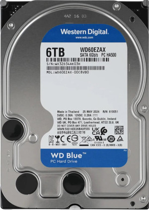 Жесткий диск 6TB Blue 3.5'', SATAIII, 5400 об/мин, 256 МБ (Western Digital) WD60EZAX