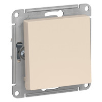 Выключатель одноклавишный ATLASDESIGN схема 1 10АХ механизм бежевый (Systeme Electric) ATN000211
