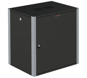 Шкаф телекоммуникационный настенный 19' 12U дверь металл IP20. 600x450x585mm(ШхГхВ) цвет черный(RAL 9004/RAL7000) (SYSMATRIX) WP 6412.920