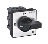 ВЫКЛЮЧАТЕЛЬ-РАЗЪЕДИНИТЕЛЬ 3P 32A С ЧЁРНОЙ РУКОЯТКОЙ НА ДВЕРЦУ 4 ВИНТАМИ (Systeme Electric) MSD32320B