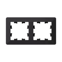 ATLASDESIGN AIR 2-постовая РАМКА, КАРБОН/дымчатый черный (Systeme Electric) ATN221002