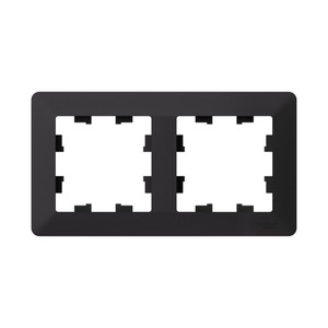 ATLASDESIGN AIR 2-постовая РАМКА, КАРБОН/дымчатый черный (Systeme Electric) ATN221002