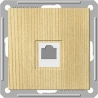 W59 Розетка компьютерная скрытая в рамку сосна (Systeme Electric) RSI-152K5E-7-86
