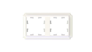 ATLASDESIGN ANTIQUE 2-постовая рамка, универсальная, ЖЕМЧУГ (Systeme Electric) ATN100402