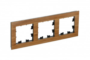 Рамка трехпостовая ATLASDESIGN NATURE, ДЕРЕВО БАМБУК (Systeme Electric) ATN353203