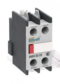 Приставка контактная ПК-03 2НО лицевая установка (Dekraft) 24101DEK