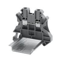 Клемма проходная, винтовой зажим, 2 точки подключения, 2.5 кв.мм, серая (DKC) TUR-2.5R