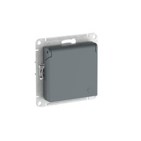 ATLASDESIGN РОЗЕТКА с заземл. со шторк. с крышкой,16А,IP20,мех., быстрозажимные клеммы, ГРИФЕЛЬ (Systeme Electric) ATN000746S