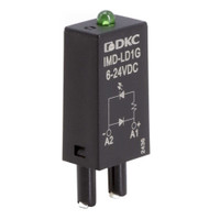 Модуль индикации и защиты, LED зеленый+диод A1+, 6-24V DC (DKC) IMD-LD1G
