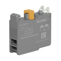 Контактный блок с клеммными зажимами под винт, нормально-замкнутый (DKC) MC-NCPS