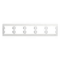 GLOSSA Рамка горизонтальная 5 постов белая (Systeme Electric) GSL000105