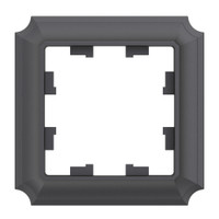ATLASDESIGN ANTIQUE 1-постовая рамка, БАЗАЛЬТ (Systeme Electric) ATN101401