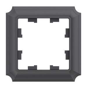 ATLASDESIGN ANTIQUE 1-постовая рамка, БАЗАЛЬТ (Systeme Electric) ATN101401
