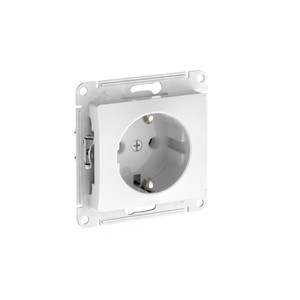 GLOSSA РОЗЕТКА с заземлением, 16А, быстрозажимные клеммы, БЕЛЫЙ (Systeme Electric) GSL000143S
