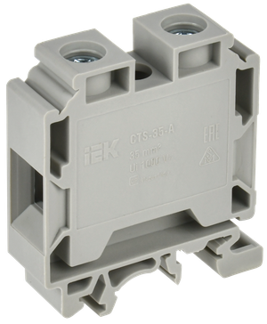 Колодка клеммная CTS с шестигранником 35мм2 серая IEK (IEK) YCT10-01-K03-035