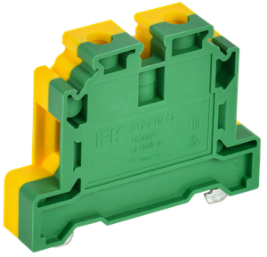 Колодка клеммная CTS-PEN земля 16мм2 желто-зеленая IEK (IEK) YCT11-00-K52-016