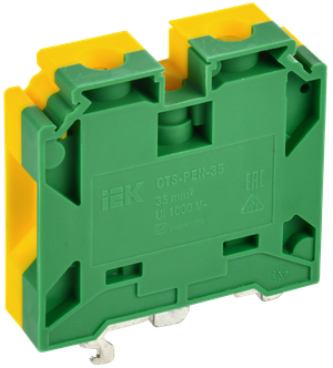 Колодка клеммная CTS-PEN земля монтаж неск. напр. 35мм2 IEK (IEK) YCT11-02-K52-035