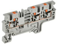Колодка клеммная CP-MC 3 вывода 4мм2 серая IEK (IEK) YCT22-00-3-K03-004