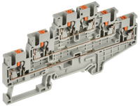Колодка клеммная CP-ML 3 ур. 2,5мм2 серая IEK (IEK) YCT23-00-3-K03-002