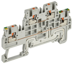 Колодка клеммная CP-ML-PEN 2 ур. земля-низ 1,5мм2 серая IEK (IEK) YCT23-03-2-K03-001