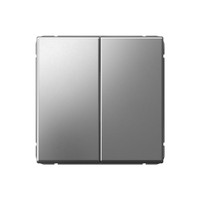 ARTGALLERY 2-клавишный переключатель, сх.6/2, 10АХ, механизм, сталь (Systeme Electric) GAL000965