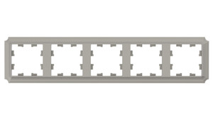 ATLASDESIGN ANTIQUE 5-постовая рамка, универсальная, ШАМПАНЬ (Systeme Electric) ATN100505