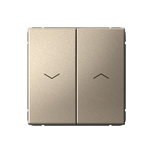 ARTGALLERY 2-клавишный выключатель для жалюзи, 2х сх.4, 10А, механизм, шампань (Systeme Electric) GAL000519