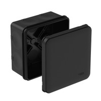 MultiBox Коробка распределительная с мембранными вводами IP66 85х85х42 Черная (со стикером) под пистолет (Systeme Electric) IMT352971