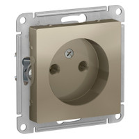 Розетка ATLASDESIGN без заземления 16А механизм шампань (Systeme Electric) ATN000541