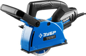 Штроборез (бороздодел), 125 мм, плавный пуск, 1400 Вт (ЗУБР) ЗШ-П30-1400 ПСТ