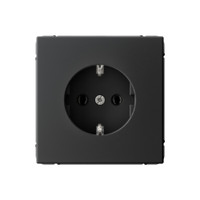 ARTGALLERY РОЗЕТКА с заземлением, 16А, механизм, быстрозажимные клеммы, карбон (Systeme Electric) GAL001043S