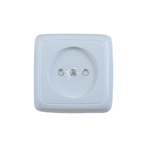 Розетка наружная со шторками белая (HEGEL) РА16-102