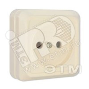 Олимп Розетка без заземления бежевая наружная (UNIVersal) Б-О0022