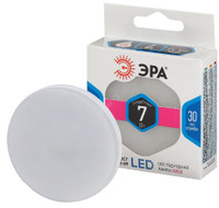 Лампа светодиодная LED 7 Вт 560Лм 4000К таблетка (GX53) нейтральный GX53 170-265В LED GX-7W-840-GX53 Standart (ЭРА) Б0017232