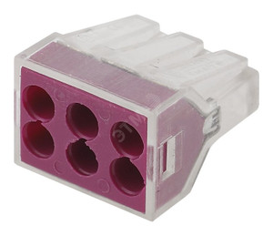 Строительно-монтажная клемма СМК, модель 106, 6 отверстий, 1.0-2.5мм2 (ЭРА) Б0033394