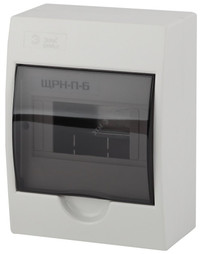 Корпус пластиковый навесной ЭРА SIMPLE ЩРН-П-06   IP41 прозрачная крышка белый (ЭРА) Б0041522