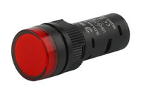 Лампа AD16DS(LED)матрица d16мм красный 230В AC (ЭРА) Б0045616