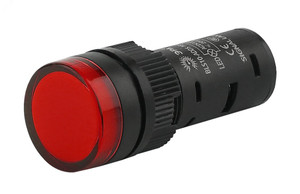 Лампа AD16DS(LED)матрица d16мм красный 230В AC (ЭРА) Б0045616