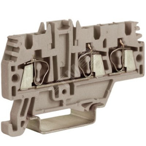 Зажим проходной HMM.2/1+2GR 1 ввод/2 вывода 2.5 кв.мм серый QUADRO (DKC) ZHM510GR