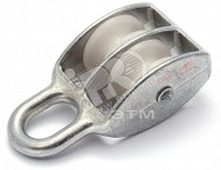 Блок для троса двойной 25мм нейлоновый шкив (трос 7мм) (Партнер) 18825