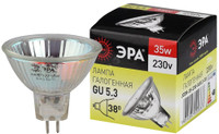 Лампа галогенная GU5.3-JCDR (MR16) -35W-230V-CL (галоген, софит, 35Вт, нейтр, GU5.3) (ЭРА) C0027363