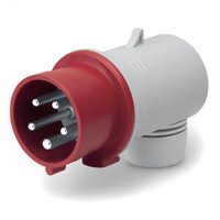 Вилка кабельная угловая IP44 32A 3P+E+N 400В (DKC) DIS2213237