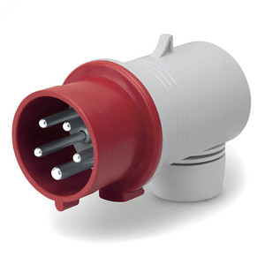 Вилка кабельная угловая IP44 32A 3P+E+N 400В (DKC) DIS2213237