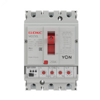 Выключатель автоматический в литом корпусе YON MD100H-MR1 3P 100А 65kA Ir 0.4...1xIn Isd 1.5...10xIn (DKC)