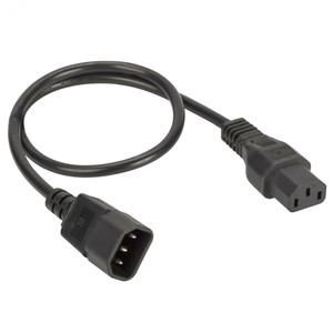 Кабель питания IEC320 C13 - IEC320 C14 0.5м сечение 3х1,5 мм (DKC) R5CORD3405