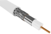 Кабель коаксиальный RG59 CCS 75Ом FPE PVC бел (10 0м)GENERICA (Generica) CC1-R5F1-111-100-G